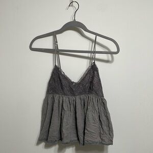 AE Gray Lace Cami
